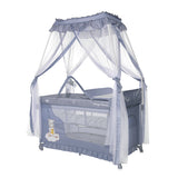 Кошара Magic Sleep Cool Grey Hippo - Сгъваеми Кошари 2 Нива - Lorelli Premium - BebeMama