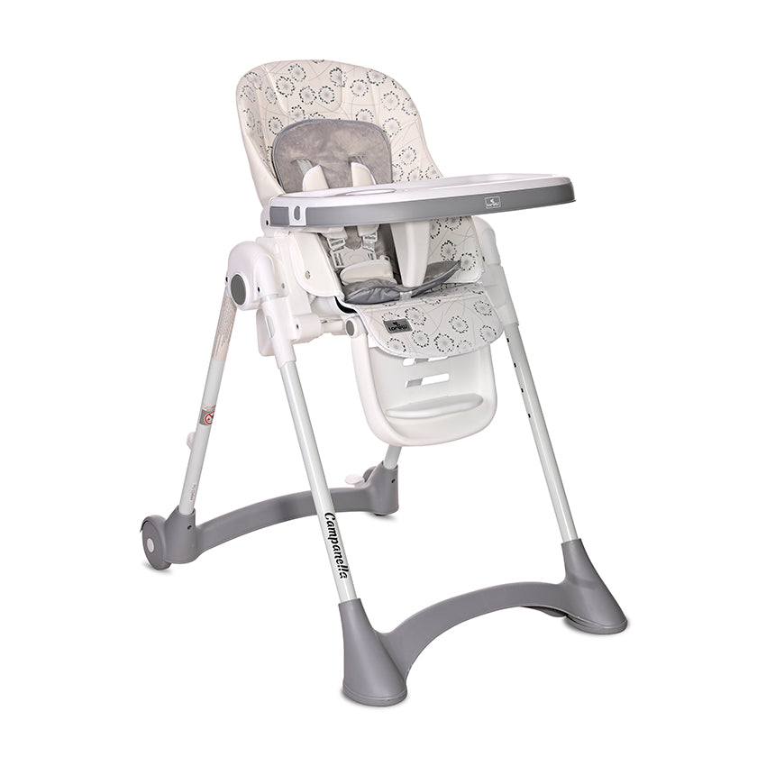 Стол За Хранене Campanella Бял Fluff Еко Кожа - Столчета За Хранене - Lorelli Premium - BebeMama