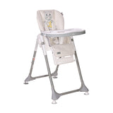 Стол За Хранене Felicita Noble Grey Hippo Еко Кож - Столчета За Хранене - Lorelli Classic - BebeMama