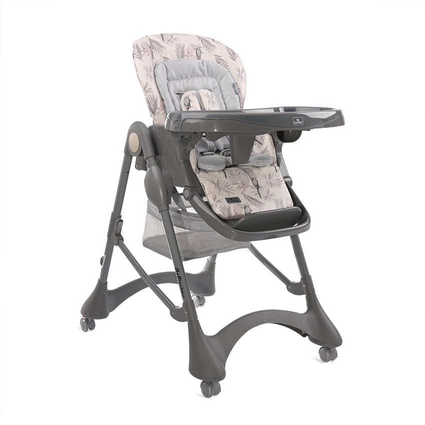 Стол За Хранене Bellissimo Grey Parrots Еко Кожа --- BebeMama