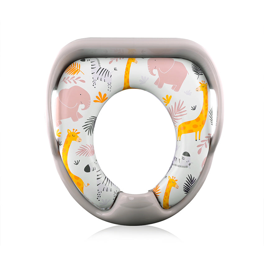 Мека Тоалетна Седалка Grey Animals - Адаптори За Тоалетна - Lorelli Classic - BebeMama
