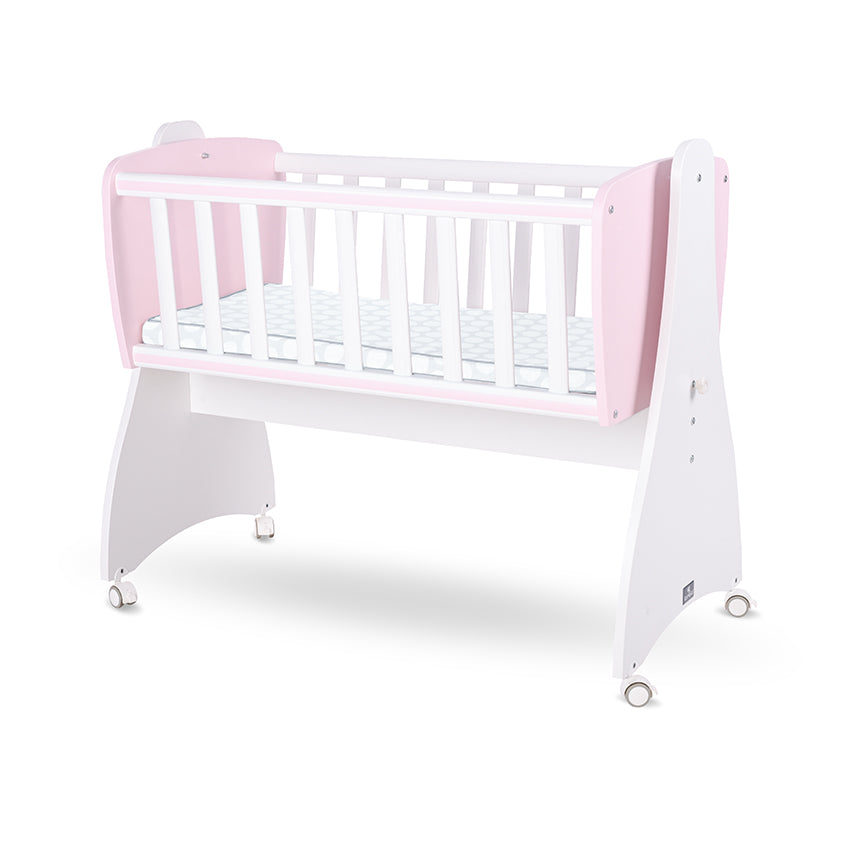 Люлка First Dreams Бяла/Orchid Pink New --- BebeMama