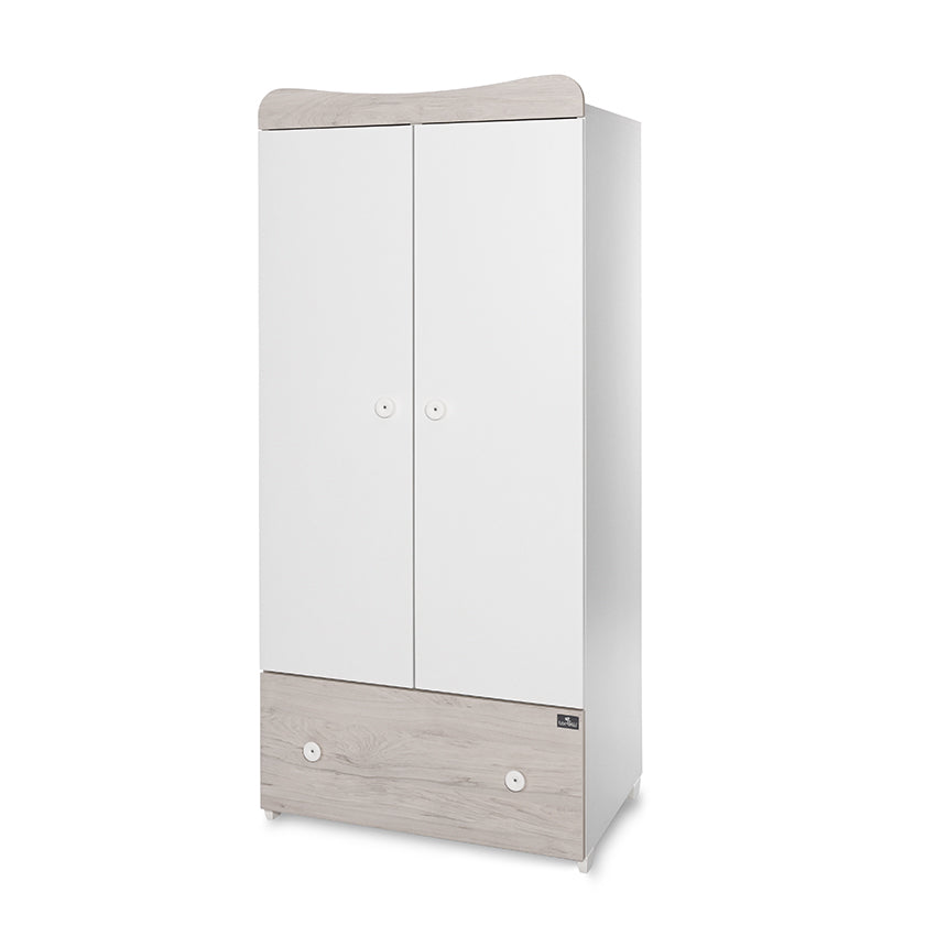 Гардероб Exclusive Бяло/Светъл Дъб New --- BebeMama