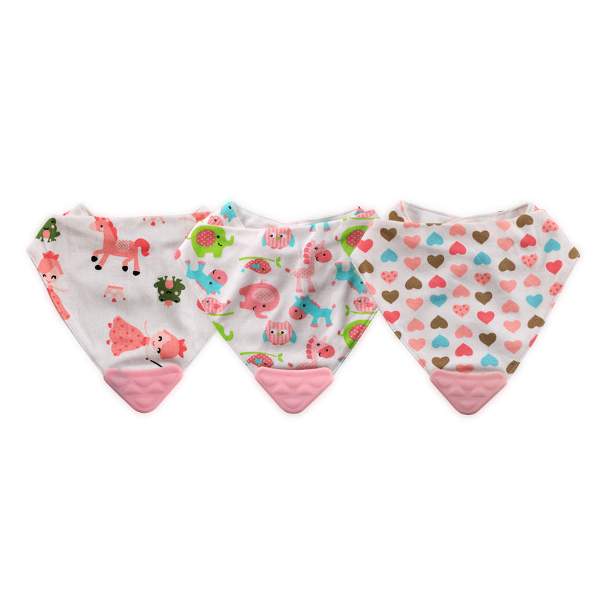 Лигавник Бандана С Гризалка Girl - Лигавници - Baby Care - BebeMama