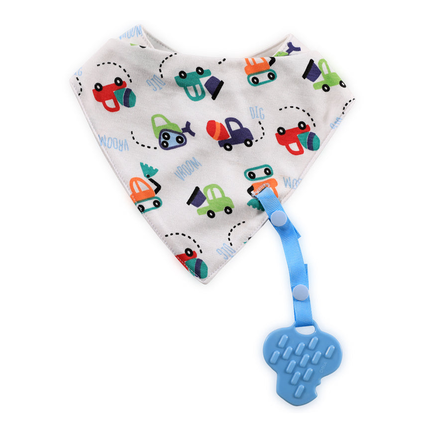 Лигавник Бандана С Гризалка+Държач Boy --- BebeMama