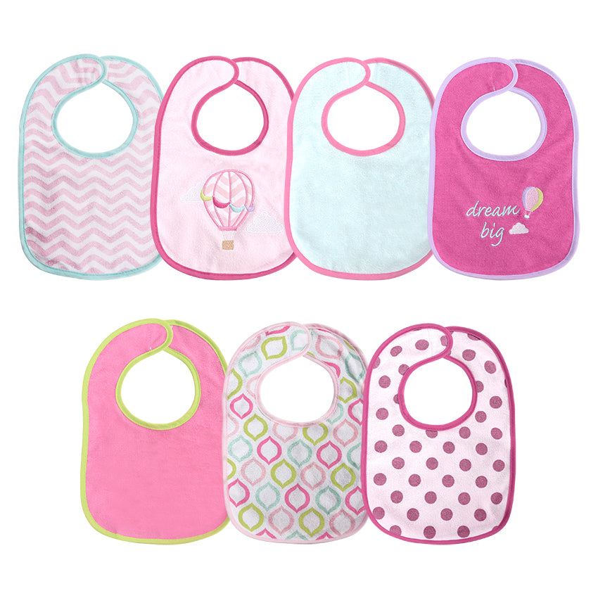 Лигавник 7 Бр С Велкро Girl - Лигавници - Baby Care - BebeMama