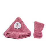 Комплект Бебешка Хавлия С Качулка (100X100 См) И Хавлиена Ръкавица (24X20 См) Fillikid - Bunny Berry - Хавлии - Fillikid - BebeMama