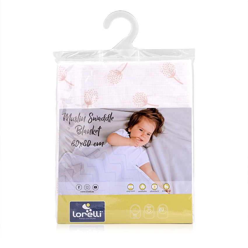 Памучна Пелена 80/80 См Rose Floral --- BebeMama