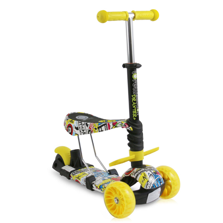 Тротинетка Draxter Plus Graffiti Smile --- BebeMama