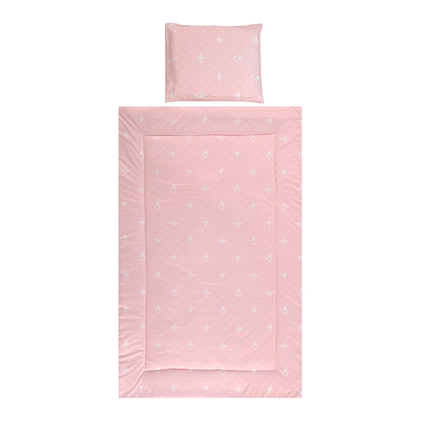 Сет Cosy 3 Части Ранфорс Мечо Розово --- BebeMama