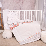 Сет Cosy 3 Части Ранфорс Влакче Сиво --- BebeMama