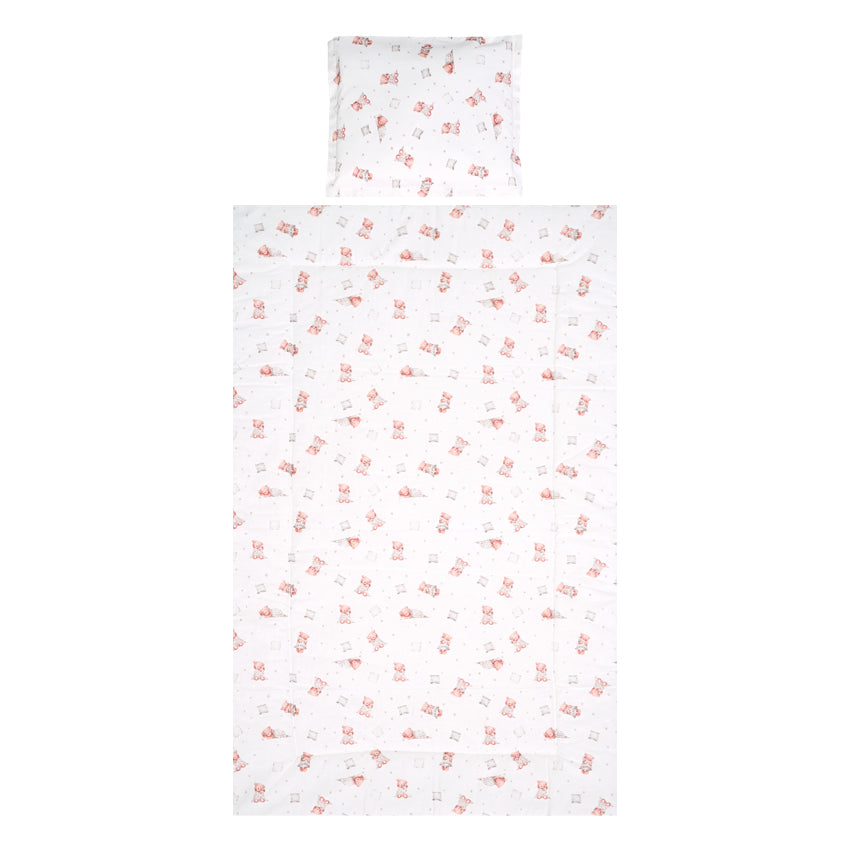 Сет Cosy 3 Части Ранфорс Мече С Възглавничка Бежов --- BebeMama