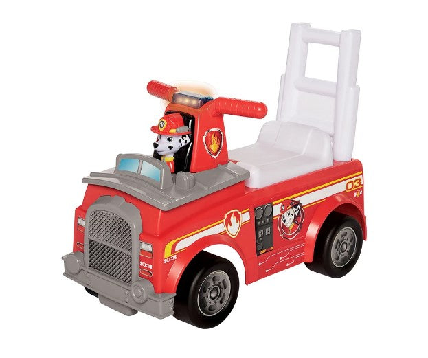 Пес Патрул - Кола За Каране И Бутане - Пожарникарския Камион На Маршал - Коли И Кончета За Яздене - Jakks Pacific - BebeMama