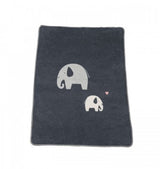 Детско Одеяло David Fussenegger - Maja 75Х100 Слончета Сиво - Одеяла - David Fussenegger - BebeMama