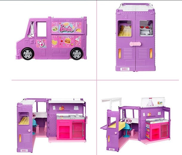 Кукла Barbie - Комплект Камион За Приготвяне На Храна --- BebeMama