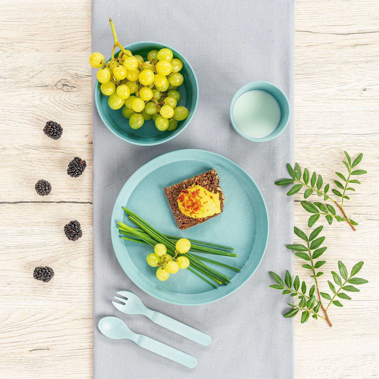 Комплект От 2 Чашки Reer Синя/Сива --- BebeMama