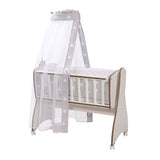 Сет За Люлка First Dreams Ранфорс Сиви Звезди - Спални Комплекти - Lorelli Classic - BebeMama