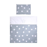 Сет За Люлка First Dreams Ранфорс Син Grey Mist З --- BebeMama