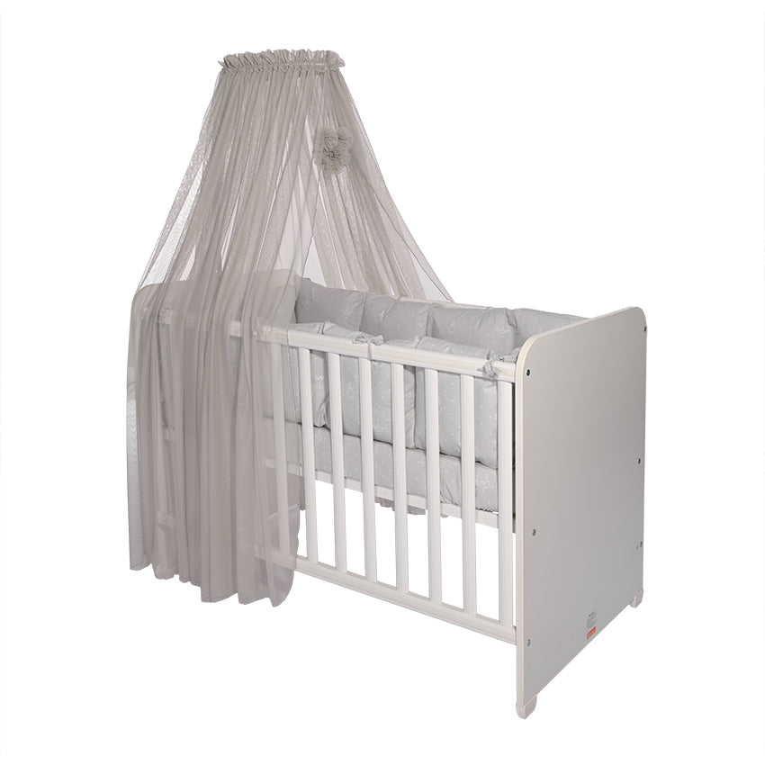 Балдахин Color Pom Pom480/160 Сив - Аксесоари За Стая - Lorelli Classic - BebeMama