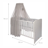 Балдахин Color Pom Pom480/160 Сив --- BebeMama