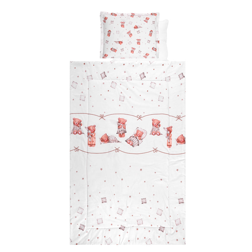 Сет 4 Части Ранфорс Мече С Възглавничка Бежово - Спални Комплекти - Lorelli Classic - BebeMama