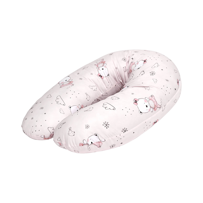 Възглавница За Кърмене Ранфорс Розово Мече Балерин - Възглавници За Кърмене - Lorelli Classic - BebeMama