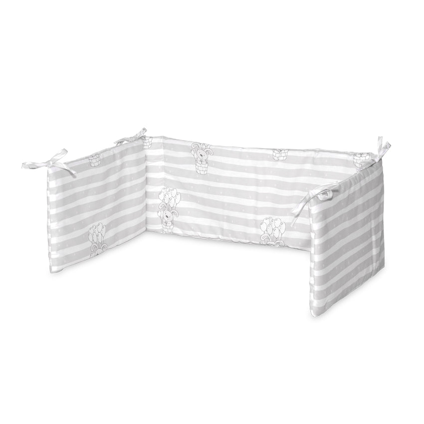 Обиколник Малък Ранфорс Сиво Райе --- BebeMama