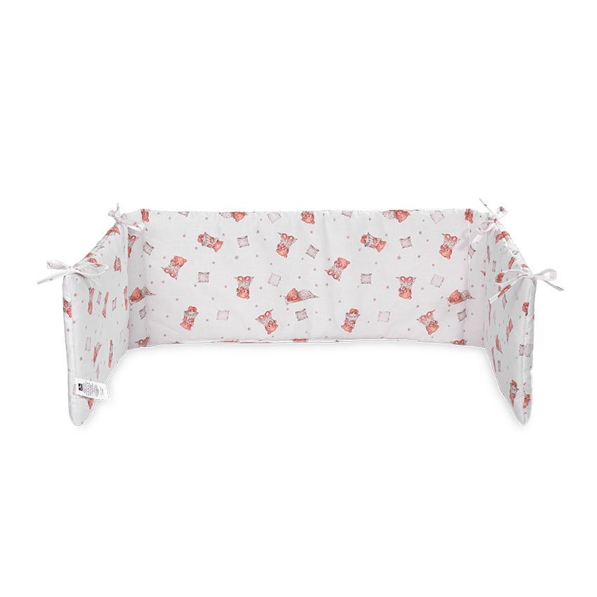 Обиколник Малък Ранфорс Мече С Възглавничка Бежово --- BebeMama