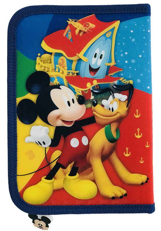 Несесер Мики Маус 21 Х15 Х 4 С 1 Цип С 2 Отделения С Места За 43 Химикала И Молива 3 Места Да Линия Острилка И Гума - Детски Раници - Thesmileofyourbaby - BebeMama