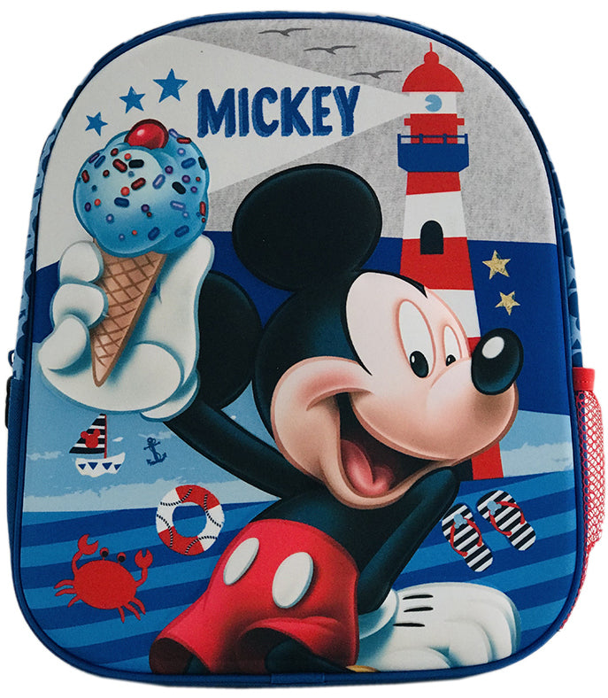 Раница 3Д Мики Маус За Детска Градина Регулируеми Презрамки Със Страничен Джоб С 1 Голямо Отделение 32X 29X12 - Детски Раници - Thesmileofyourbaby - BebeMama