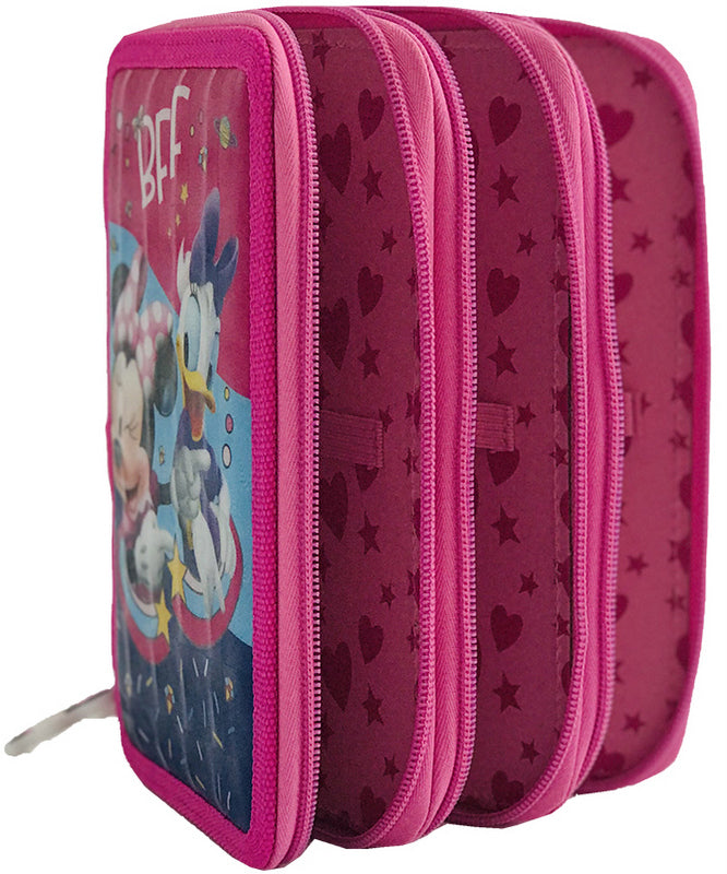 Несесер Мини Маус 21 Х15 Х 8 С 3 Ципа С 3 Отделения С Места За 43 Химикала И Молива 3 Места За Линия Острилка И Гума И Др. --- BebeMama