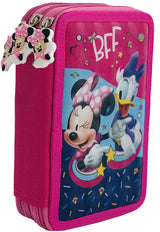 Несесер Мини Маус 21 Х15 Х 8 С 3 Ципа С 3 Отделения С Места За 43 Химикала И Молива 3 Места За Линия Острилка И Гума И Др. - Детски Раници - Thesmileofyourbaby - BebeMama