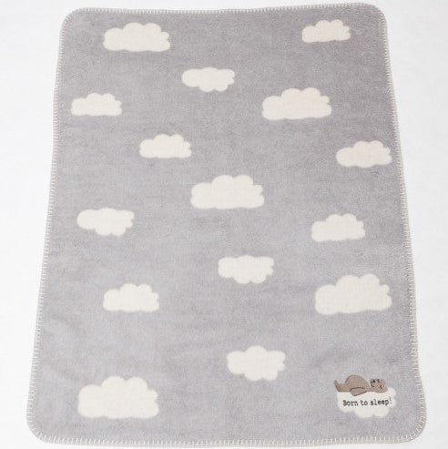 Детско Одеяло David Fussenegger - Panda 75Х100 Born To Sleep, Сиво - Одеяла - David Fussenegger - BebeMama