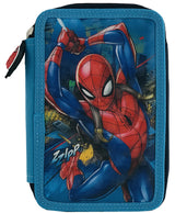 Несесер Спайдермен 21 Х15 Х 8 С 3 Ципа С 3 Отделения С Места За 43 Химикала И Молива 3 Места За Линия Острилка И Гума И Др. --- BebeMama