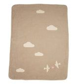 Детско Одеяло David Fussenegger - Panda 75Х100 Lovebirds, Екрю - Одеяла - David Fussenegger - BebeMama