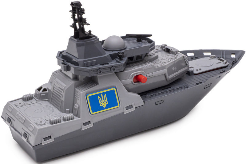 Корвет Боен Кортик С Изстрелване На Ракети И Включени 2 Мишени 36Х11Х18 --- BebeMama