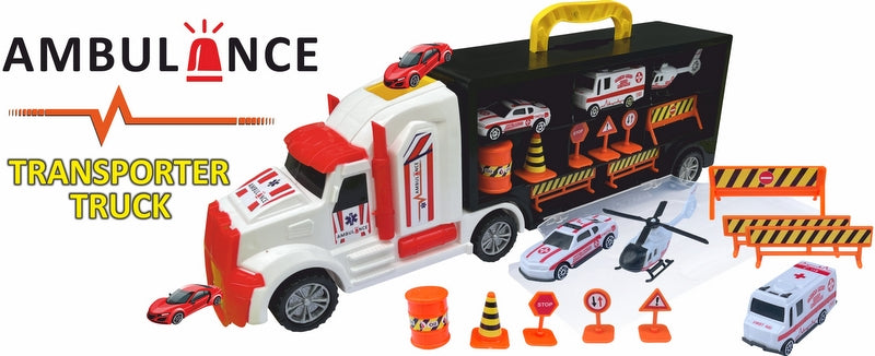 Камион С Писта За Спускане През Кабината И Бърза Помощ 50Х19Х10 --- BebeMama
