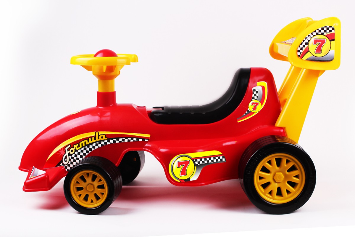 Кола За Прохождане 72Х42Х40 Микс И Синьо И Червено --- BebeMama