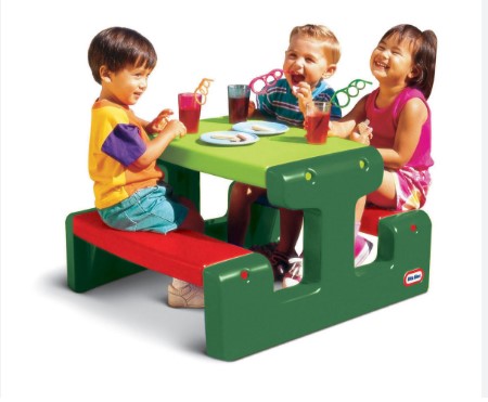 Маса За Пикник Зелена Little Tikes - Масички И Столчета - Little Tikes - BebeMama