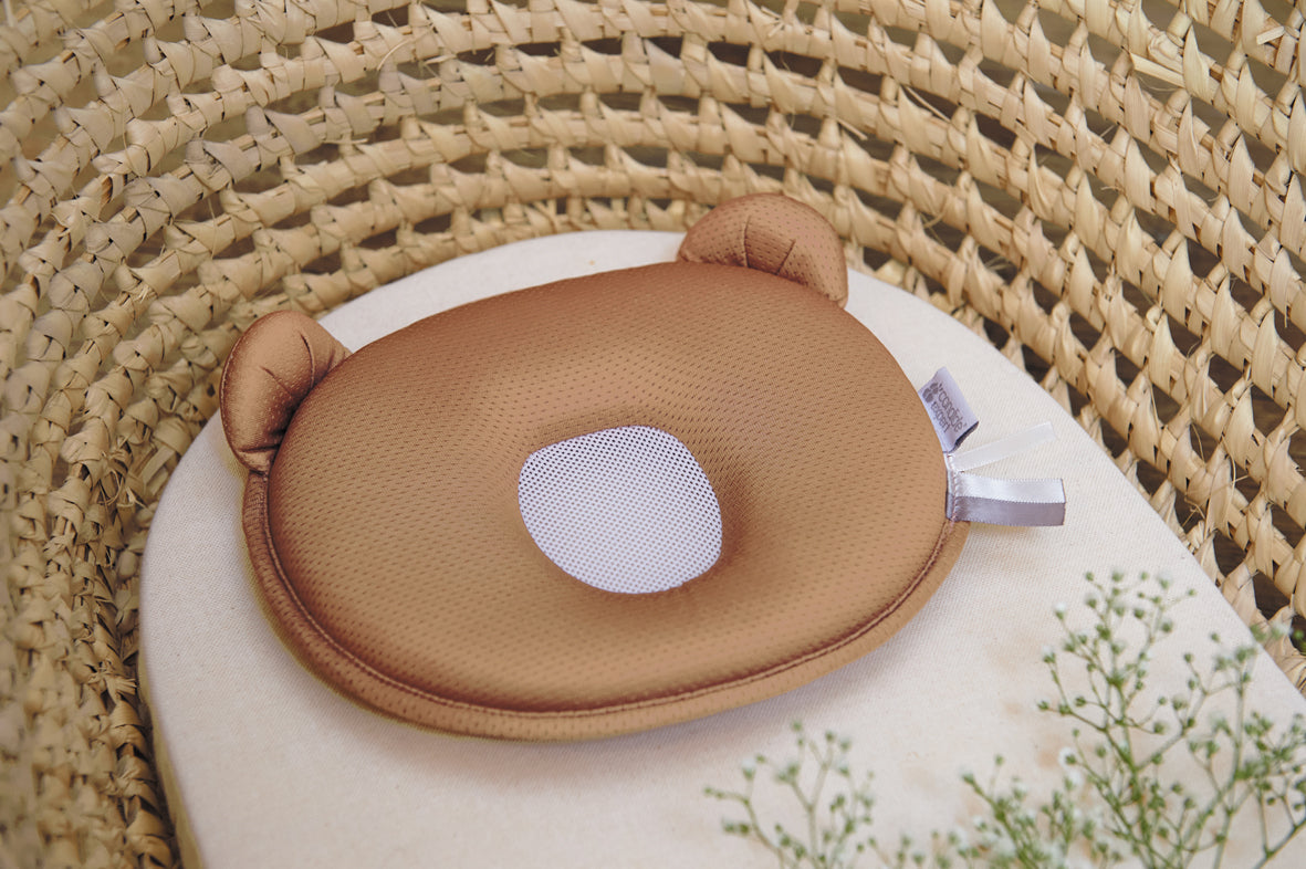 Детска Възглавница P'Tit Panda Air+ За Добре Закръглена Глава Карамел Candide --- BebeMama