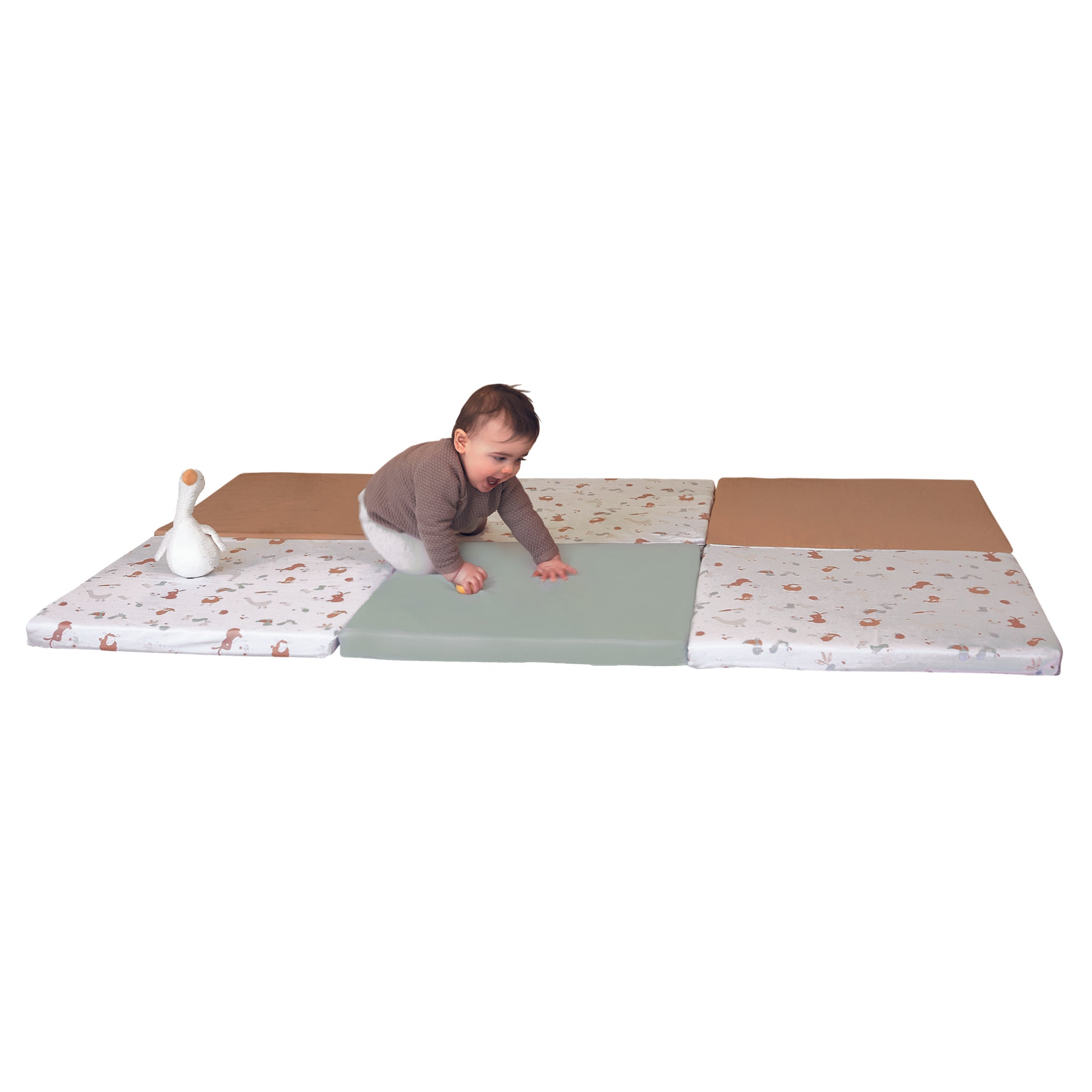 Интелигентна Постелка 5В1 Постелка За Игра Подвижен Матрак Барбарон Тунел И Къща Малък Фермер Tineo --- BebeMama