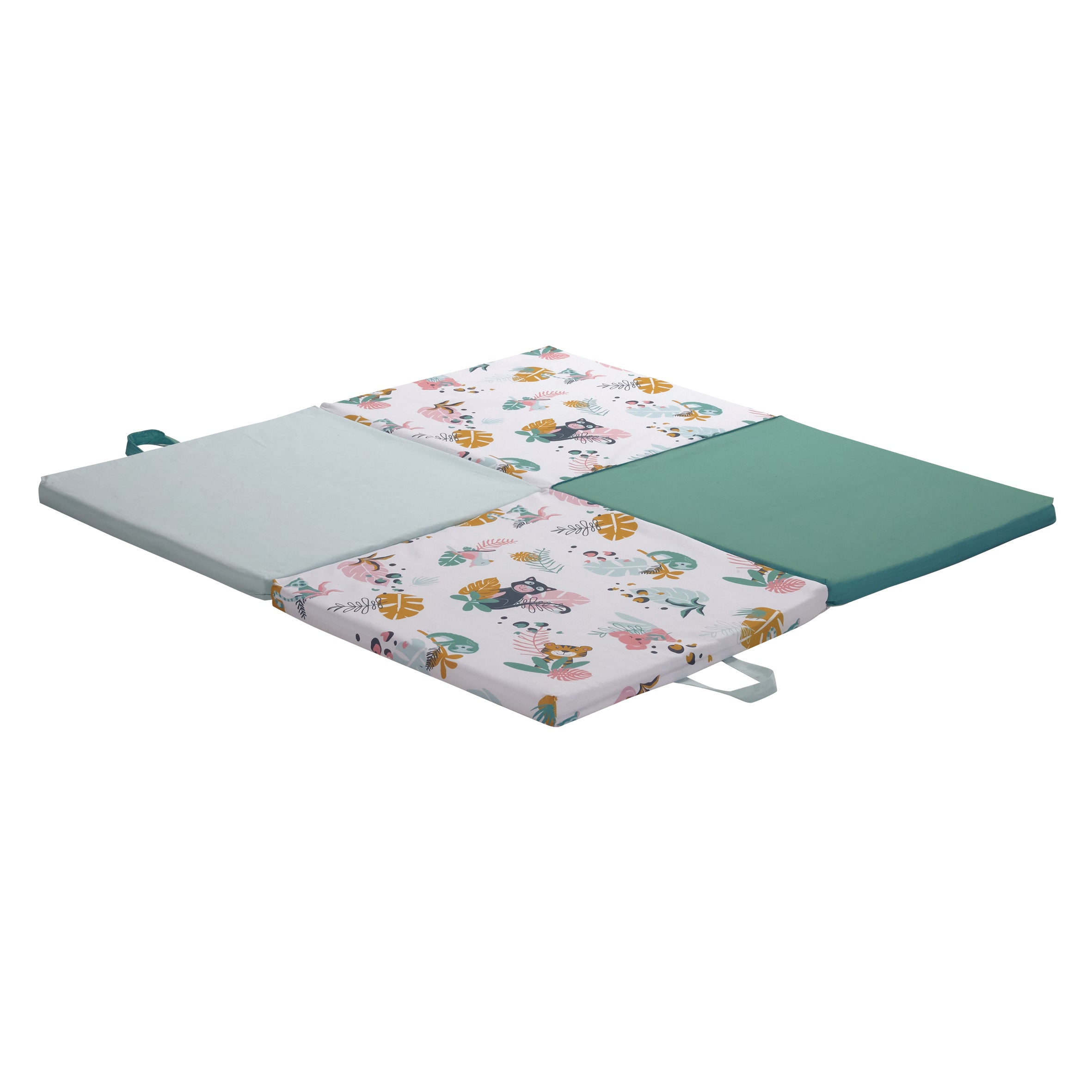 Интелигентна Постелка 3В1-Постелка За Игра Подвижен Матрак И Барбарон Jungle Tineo - Матраци - Tineo - BebeMama