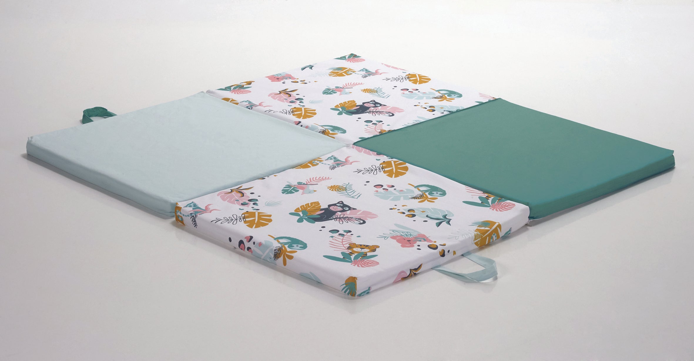 Интелигентна Постелка 3В1-Постелка За Игра Подвижен Матрак И Барбарон Jungle Tineo --- BebeMama