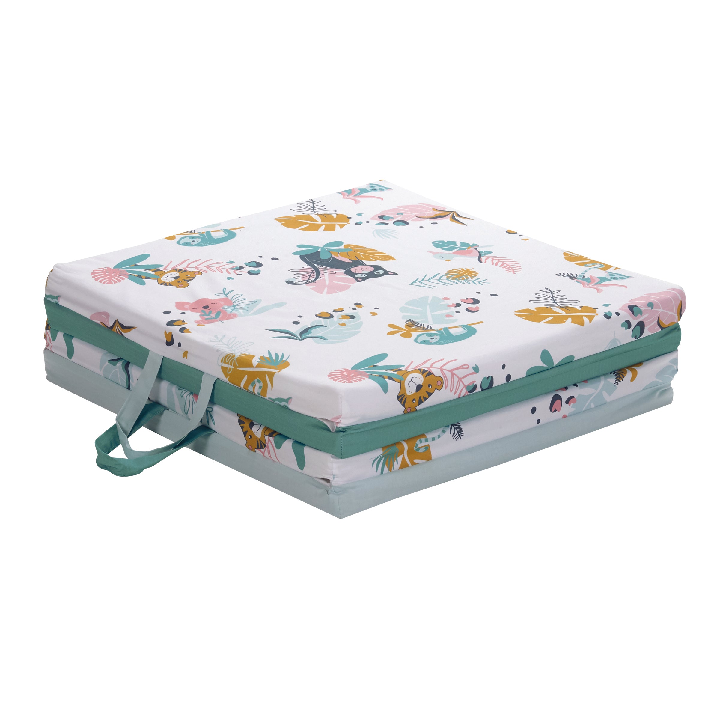 Интелигентна Постелка 3В1-Постелка За Игра Подвижен Матрак И Барбарон Jungle Tineo --- BebeMama