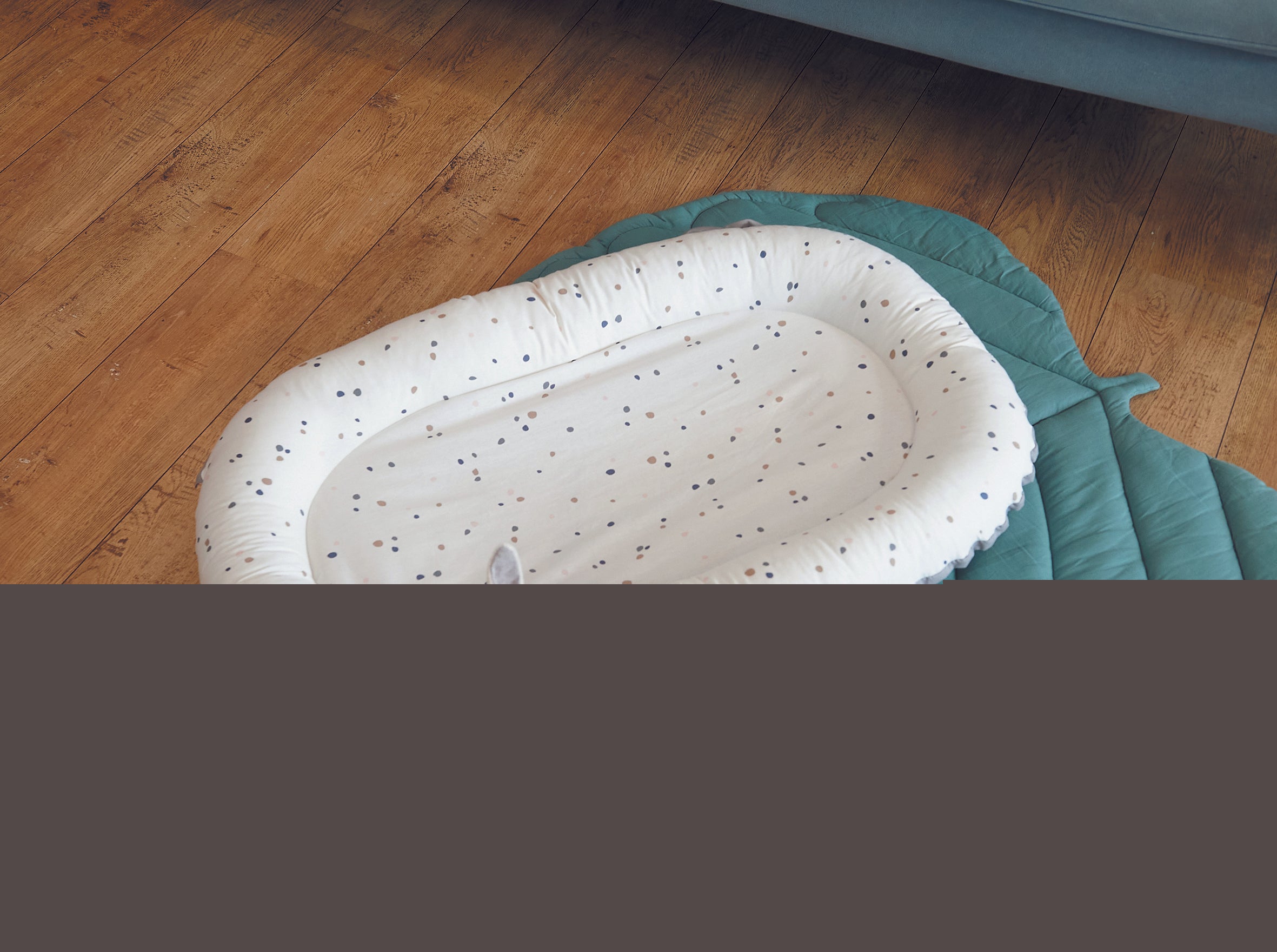 Бебешко Гнездо с 2 лица Бежаво 95x60cm Tineo --- BebeMama