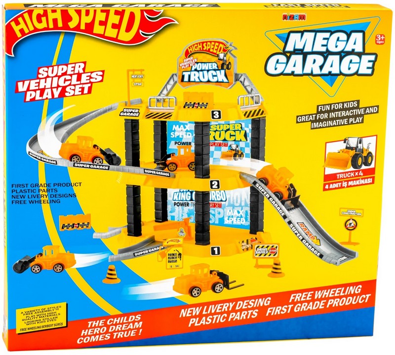 Строителна Площадка 3 Етажа С Машини 47Х42Х5 - Играчки - Thesmileofyourbaby - BebeMama