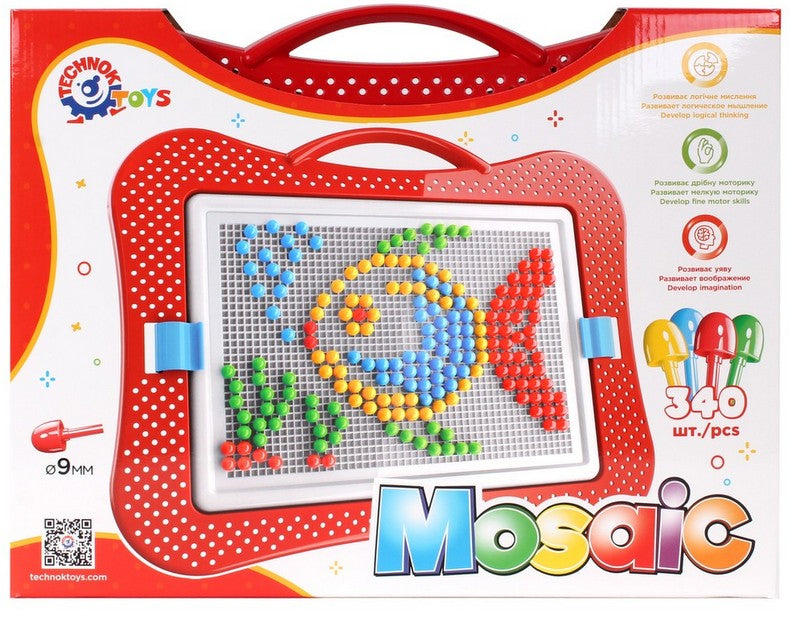 Мозайка 340 Части Размер На Елемента 9 Мм Размер На Кутията38Х29Х4 - Строители, Мозайки И Конструктори - Thesmileofyourbaby - BebeMama