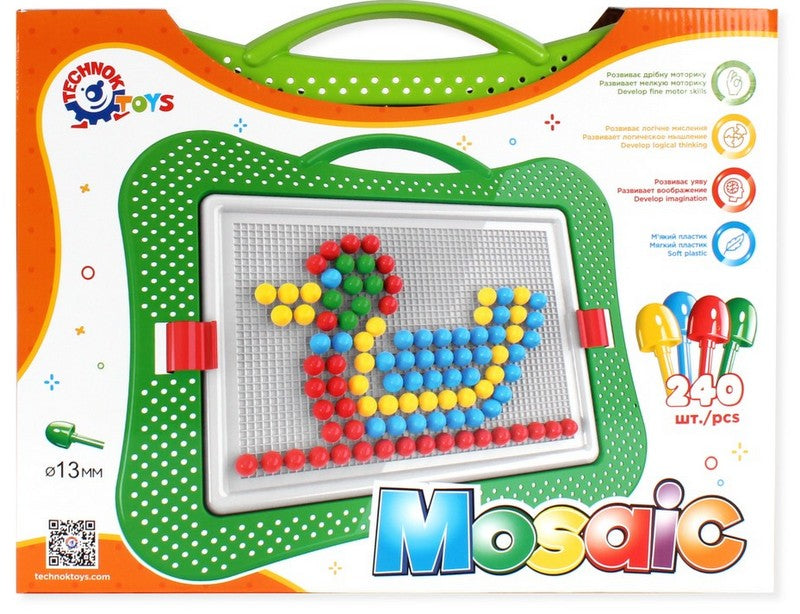 Мозайка 240 Части Размер На Елемента 13 Мм Размер На Кутията38Х29Х4 - Строители, Мозайки И Конструктори - Thesmileofyourbaby - BebeMama