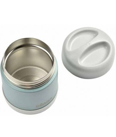 Термос За Храна От Неръждаема Стомана 300Мл Сив Капак - Евкалипт (Light Mist/Eucalyptus Зелен) --- BebeMama