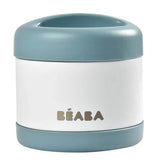 Термос За Храна От Неръждаема Стомана 500Мл Син Капак-Бяло (Baltic Син/Бял) - Термо Чанти И Кутии - Beaba - BebeMama